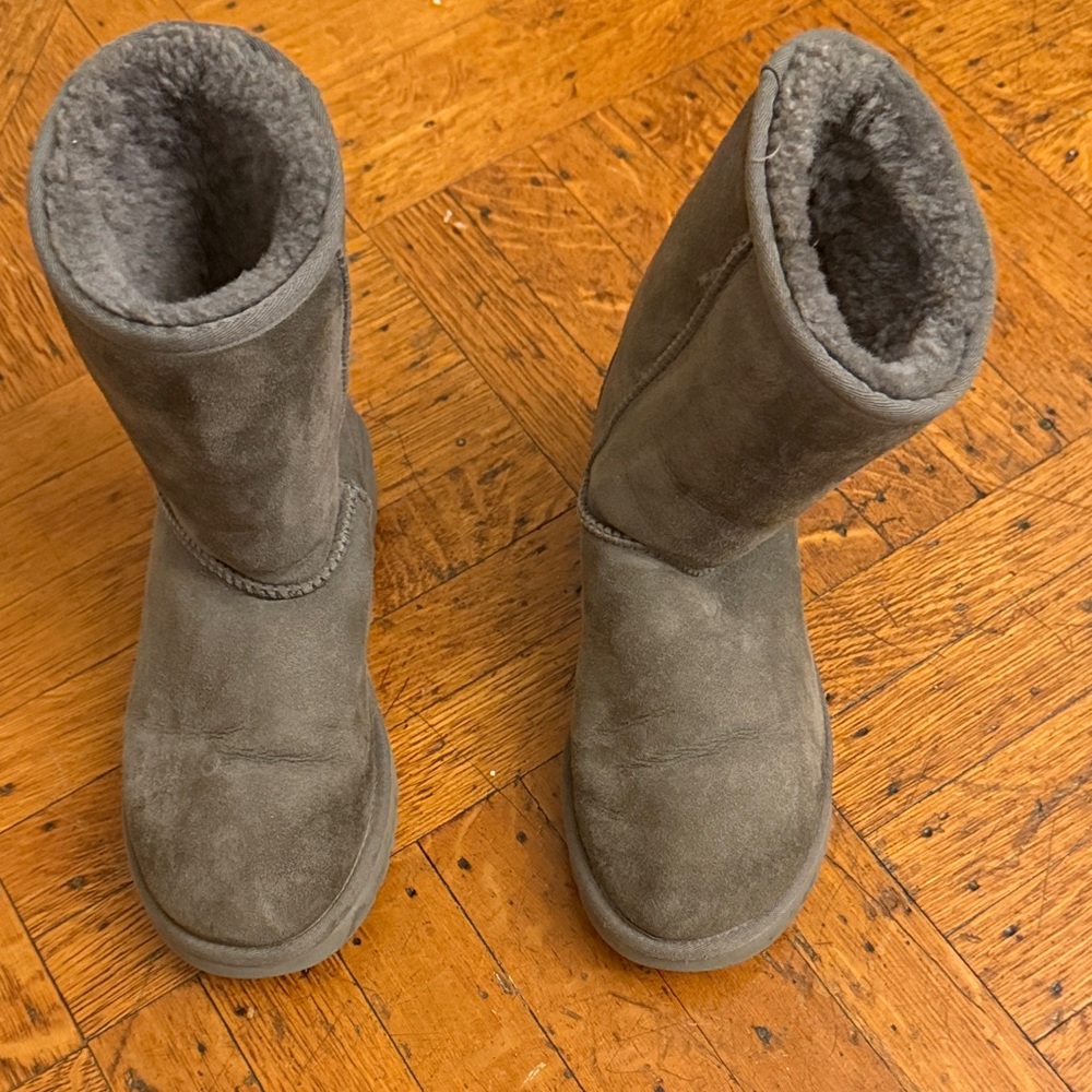 UGG Classic Gray Suede Boots